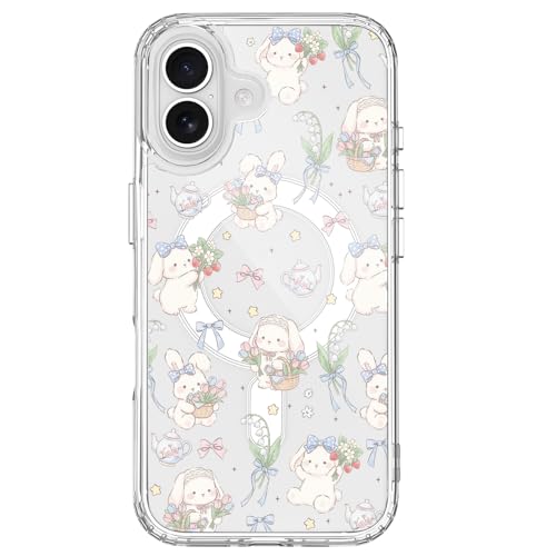 Coque iPhone 16 Pro Max MagSafe antichoc transparente pour femmes