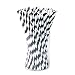 Gold Paper Drink Straws Biodegradable - Value Pack 100 Pcs Eco-frendly Straws Bulk with 3 Style for Graduation Party Supplies | Birthday | Wedding | Bridal | Baby Shower | DIY