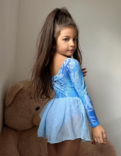 Image of Arshiner Kids Girls Classic Long Sleeve Leotard Dance Ballet Dress