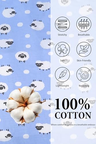 Image of LUBOT 100% Cotton Pajamas for Women 2 Piece PJ Set Button-Down Soft Knit Short Sleeve Summer Sleepwear Loungewear XS-XXL