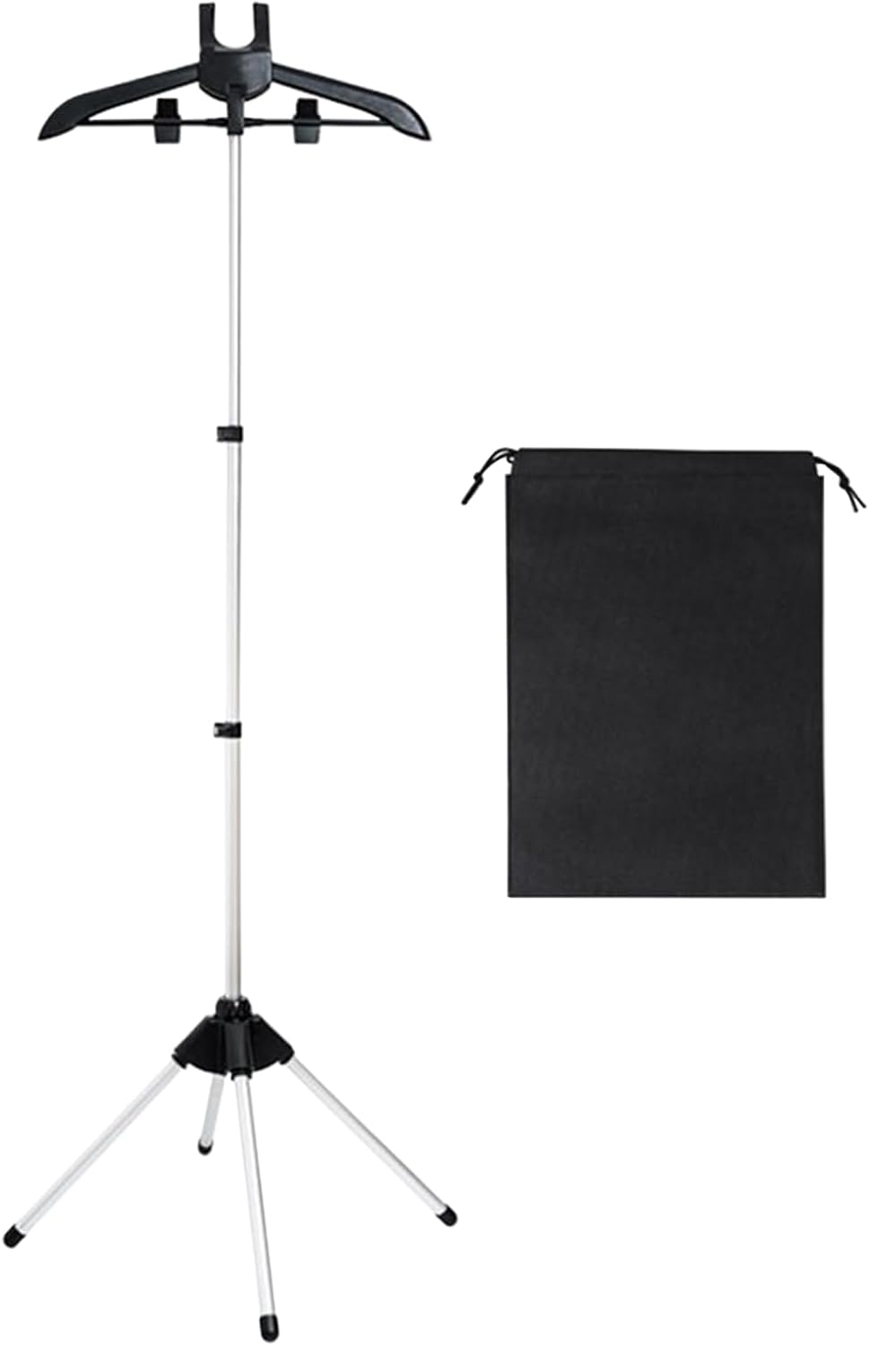 Adjustable Garment Steamer Stand, Foldable Clothes Hanger Holder, Ironing Support for Laundry and Daily Use, Portable Organizer Compact Accessory for Clothing Maintenance