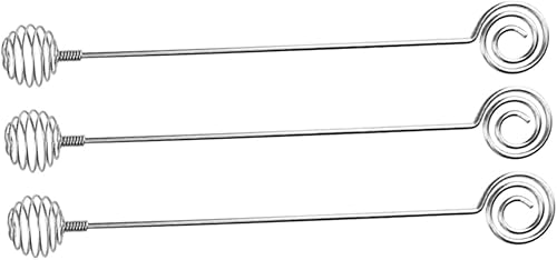 VINTORKY Palitos de inmersión de miel de acero inoxidable, cucharas de miel para servidor de miel, cucharas de miel para té de jarabe de metal,