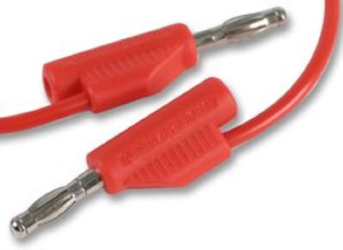 Image of PRO SIGNAL Red 4mm Banana Plug to Plug Test Lead, 1.5m – Flexible, 60V DC Voltage Rating - JR9235-1.5M RED-ROHS