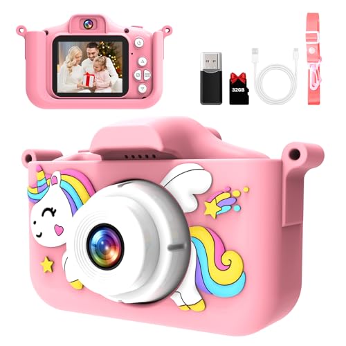 Fotocamera Digitale per Bambini e Bambine - 2,0” HD (1080P), Resistente agli Urti, Ideale per 3-12 Anni - Regalo Perfetto per Compleanni e Natale