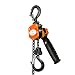 SuperHandy Manual Chain Hoist Come Along 1/4 TON 550 LBS Capacity 5FT Lift 2 Heavy Duty Hooks Commercial Grade Steel for Lifting Pulling Construction Building Garages Warehouse Automotive Machinery