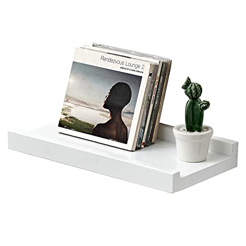 TRWISWDC Floating Shelf White Oak Wood Wall Shelves 12 Inch (Upgrade Width 6