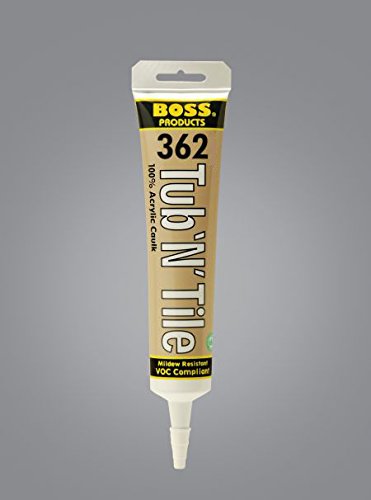 BOSS 362 Bright White Acrylic Tub & Tile Caulk 5.5 oz miniatura 1