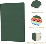 ZCZN 12 Pack en vrac de carnets blancs colorés, A5 Journaux avec 12 Couleurs, 60 Pages/30 Feuilles, 8.3x5.5 pouces, papier ordinaire, carnets de voyage pour le travail & École