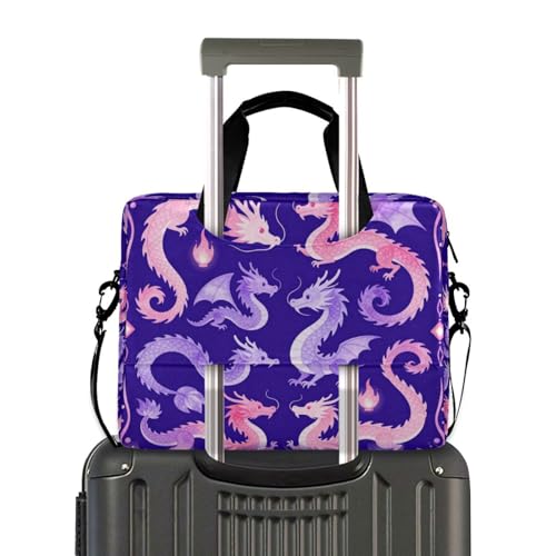 Funda portátil para laptop 15.6 pulgadas morado dragón miniatura 4
