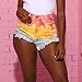 Smxrfitk Shorts for Women High Waist Denim Lightweight Tie-dye Short Summer Casual Going Out Beach Bottom Daily Wear Fashion