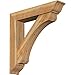 Ekena Millwork BKT0806X40X40LEC01RWR Legacy Traditional Rough Sawn Bracket w/Offset Brace, Western Red Cedar