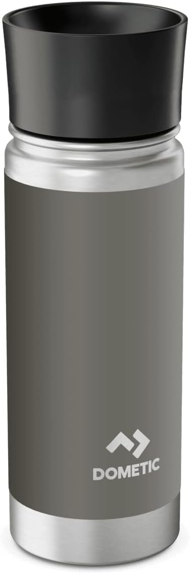Dometic 16oz Double-Wall Vacuum-Insulated Stainless Steel Wide Mouthed Thermo Bottle with 360° Cap, Ore