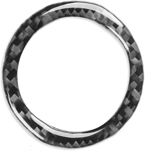 Anneau bouton de démarrage Mazda CX9 2016-2023 autocollant carbone noir anti-rayure