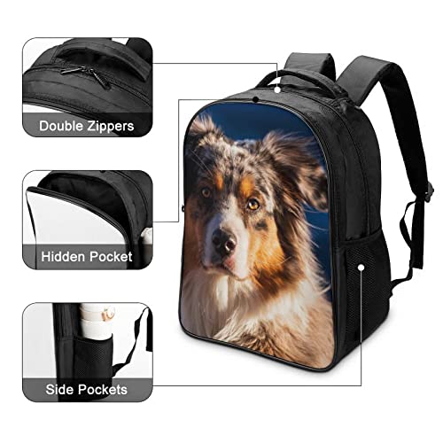 Sac à dos école 3D Berger Australien cool et résistant - 4