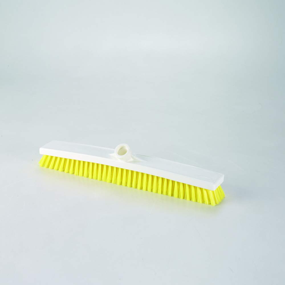 Hygiene Products - cod. 2010YT - Spazzolone Pavimento cm. 45 per Uso Alimentare - Giallo - Fibra Dura