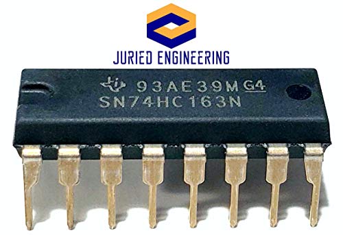 sn74hc163n sn74hc163 74hc163 4-bit synchronous binary counters breadboard-friendly ic dip-16 pack of 5