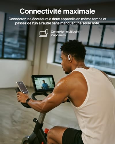 Belkin SoundForm ActiveFit Écouteurs Bluetooth Sans Fil, Micro Intégré, Recharge Rapide USB-C, Autonomie De 36h, Indice d'Étanchéité IP54, Écouteurs Sans Fil - iPhone, iPad, Galaxy, Pixel, etc - Beige