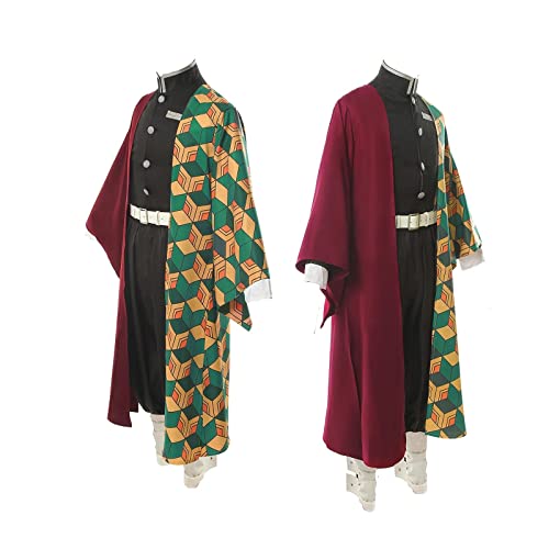 Fiamll Tanjirou Zenitsu Giyuu Verkleed kostuum voor Japanse Anime Kimono demon cosplay outfit Halloween kostuum - Image 3
