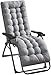 Auflage für Deckchair, Sonnenliegen Kissen Auflage für Gartenliege Extra Dick 8 cm Sanft Polsterauflage für Gartenliege, Auflage Gartenliege (155*48*8, Gray)