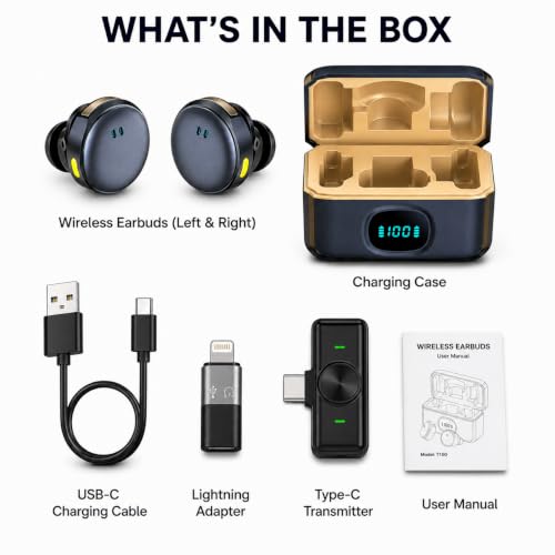 Image of Fire turtle Q-8 Dual Wireless Lavalier Microphone for Camera, Android & iPhone, 2.4GHz Stable Transmission, Noise Cancellation, Plug & Play Mic for YouTube, Vlogging & Interviews