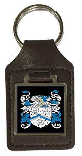 Porte-clés en cuir Cawood le cadeau d'anniversaire idéal avec son blason gravé
