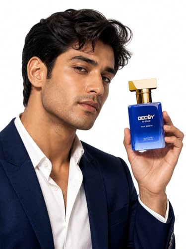 Image of Decoy Luxury Blue Zephyr EDP Perfume for Men | Fresh Aquatic Citrus Eau De Parfum | Grapefruit & Patchouli Fragrance for Gym, Office & Daily Wear | Premium Cool Scent | Travel Friendly Perfume Spray | 50ML (Blue Zephyr)