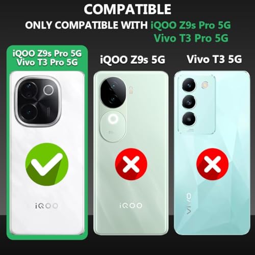Image of Genuine Leather Inside Back TPU Wallet Button Magnetic Compatible Model Flip Cover for Vivo V2404 / T3Pro 5G - Brown