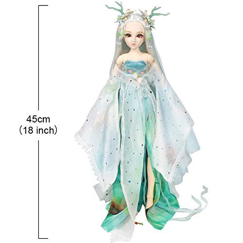Icy Fortune Days Original Design 18 Inch Fashion Dolls Diary Queen Series 26 Joints Doll 3D Eyes Full Set Of Clothes, Best Gift For Girls (Longnv) #TOP1