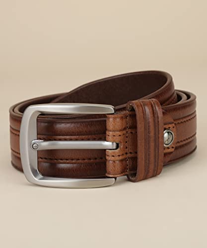 Image of GIL Original Leather Belt for Jeans casual|office wear|branded|black|brown|tan color branded for men Casual Genuine Leather Belt For Men's And Boy's