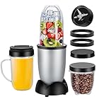 Panana Personal Drink Mixer Blender, Portable Blender for-Smoothies, Shakes, Food Prep, and Frozen Blending, Includes Blending Blade, Drink Lids and Extra 2 Cups