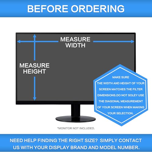 Image of ZOEGAA Privacy Film 23.8 Inch 16:9 Aspect Ratio, Anti Blue Light Monitor Privacy Film 23.8 Inch and Removable Privacy Screen for HP /Dell /Acer /Samsung /Lenovo /Toshiba