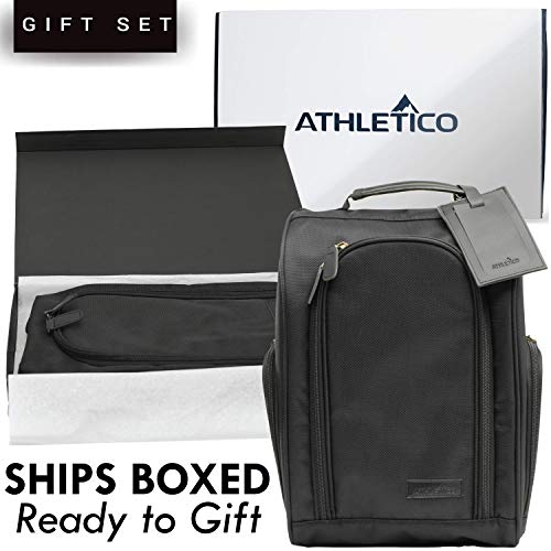 Athletico Executive Golf Shoe Bag With Luggage Tag (Black) #TOP3