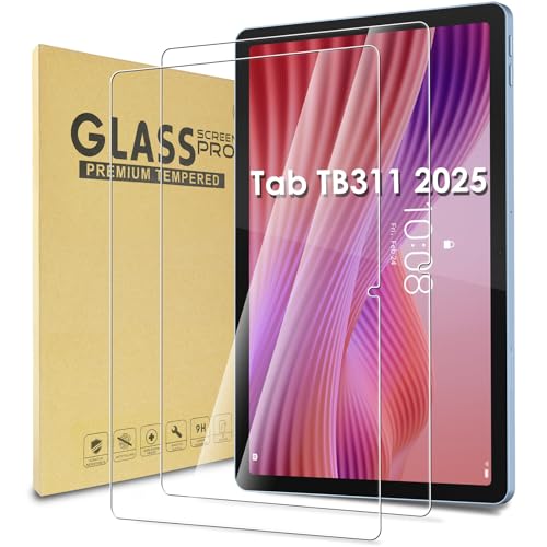 WD&CD 2 Pack Verre Trempé Compatible pour Lenovo Tab TB311 2025 10.1