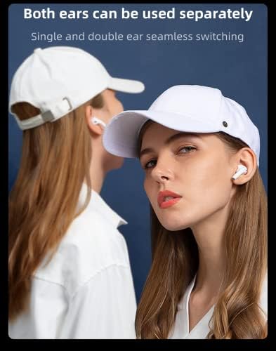 Wireless Headphones, Wireless Bluetooth 5.3 Earbuds 3D HiFi Stereo Headphones Noise Cancellation in-Ear Built-in Mic with Charging Case, IPX7 Waterproof Earphones for iphone/Samsung/Android/IOS pro 2