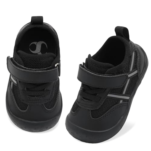 Image of Scurtain Baby Shoes Boy Girl First Walking Shoe Infant Crib Breathable Sneakers Lightweight Barefoot Shoes for Babies