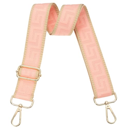 Image of PATIKIL Purse Strap, Adjustable Crossbody Bag Straps Wide Shoulder Strap Universal Replacement Shoulder Bag Belt for Women's Handbags Canvas Satchels Bag Backpack, Pink