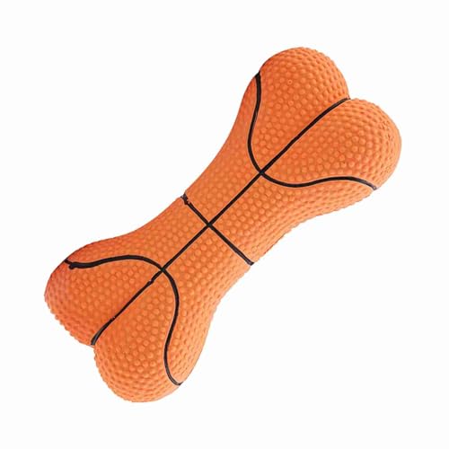 Acouto Haustier -Hund Spielzeug Biss Latex Knochenpapler Kauen Spielzeug Schön angenehm. Haustier Spielzeughund Biss Latex Knochen Spielzeughund Kauen (Basketball)