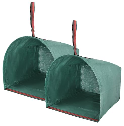 Reusable Garden Waste Bags, 2 Pack Dustpan-Type Yard leaves collector,