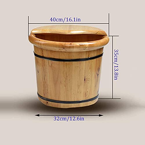 Spa de pies barril de madera 35 cm miniatura 2