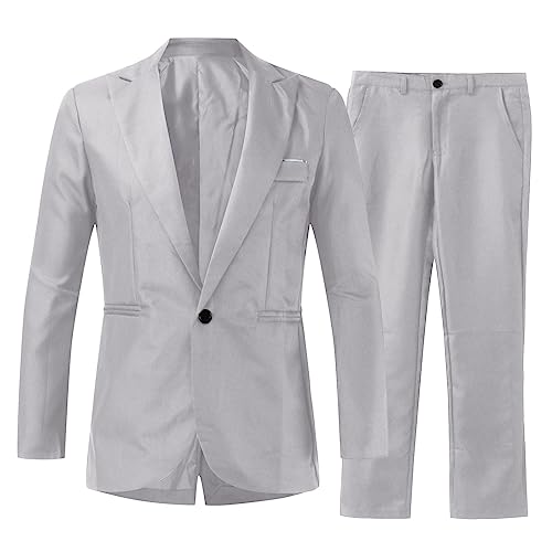 Costume élégant homme gris idéal pour mariages soirées chic et grands événements