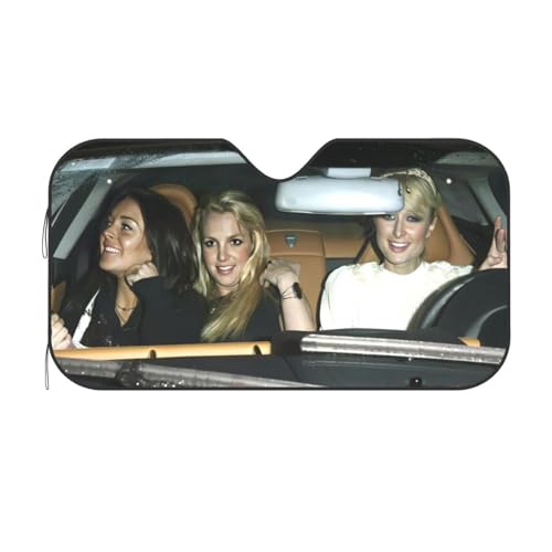 Funny Windshield Sun Shade for Car Sunshade for Car Windshield Covers Blocks UV Rays Automotive Interior Sun Protection 51 x 27.5 in