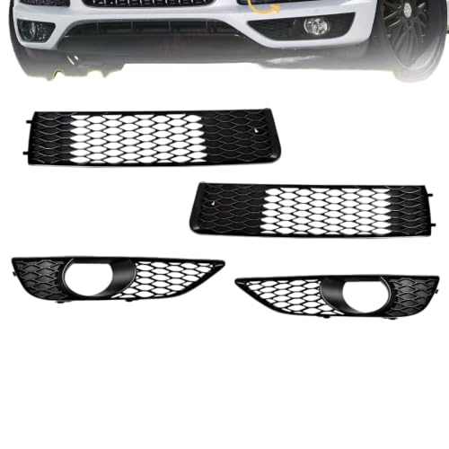 Rejillas de luces antiniebla coche Q7 4L S-line 2009-2015, parilla marco faro delantero 2