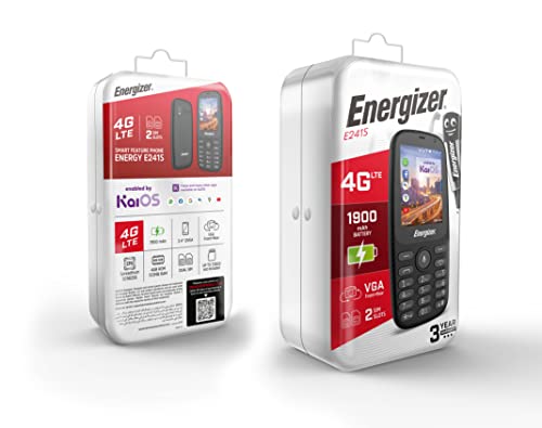 Energizer E241S Mobilpaket: 4G, Dual SIM & Bluetooth-hörlurar