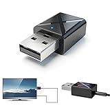 prendre Bluetooth 5.0 トランスミッター レシーバー 2in1 送信機 受信機 テレビ スピーカー スマートフォン 3.5mm AUX 日本語説明書付き 技適マーク取得済み