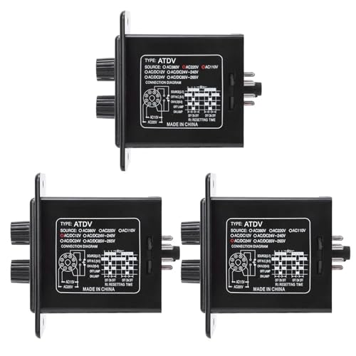 Interrupteur de temps réglable 6S-60M pour automatisme DC24