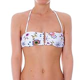 Galaktisches Motiv Desigual Damen Biki_REM Bikinioberteil, weiß, S