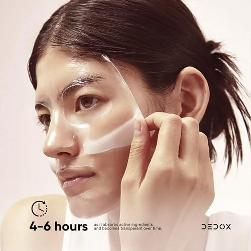 Image of DEDOX Bio-Collagen Real Deep Mask - Collagen Face Mask, Hydrating Overnight, Pore Minimizing, Elasticity Improvement,Korean Glass Skin Hydrogel Mask for Deep Hydration 45g | Korean Skincare