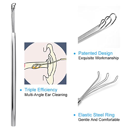 Q-Grips Earwax Remover Ear-Wax-Removal-Tool Ear Wax Remover Silicone Ear Cleaner Safe Soft Q-Grips Ear Wax Remover Spiral Smart Reusable Earwax Removal Kit No Pain 16 Replacement Tips For Adults Kids #TOP3