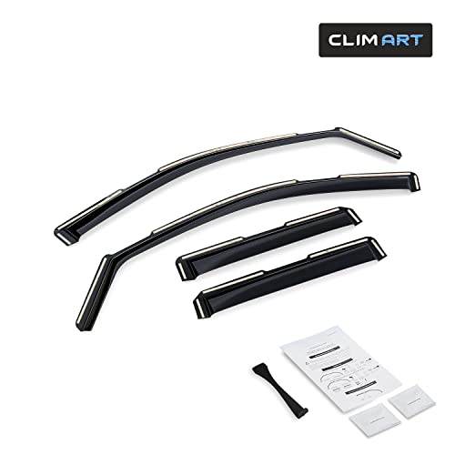 Image of CLIM ART in-Channel Incredibly Durable Rain Guards for GMC Yukon 2021-2026, Original Window Deflectors, Vent Window Visors, Vent Deflector, 4 pcs. - 621188