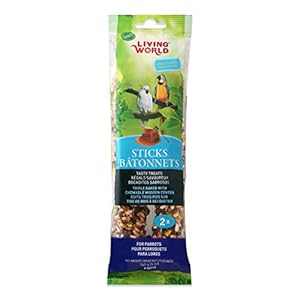 Living World 80710 Parrot Honey Treat Sticks, 4.9-Ounce